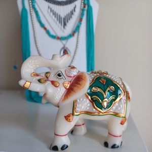 Marble Elephant Hand Crafted